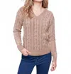 Charlie B Cold Dye Light Knit Sweater In Truffle In Multi