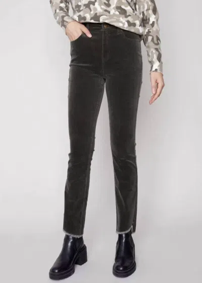 CHARLIE B CORDUROY BOOTCUT PANT IN SPRUCE