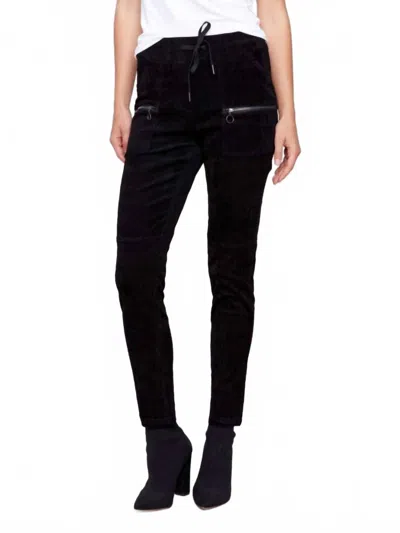 Charlie B Corduroy Joggers In Black