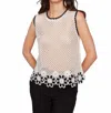 Charlie B Crochet Tank In Natural In Neutral