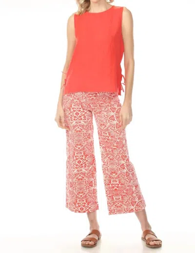 Charlie B Cropped Flared Patch Pant In Fiesta P332 In Pattern