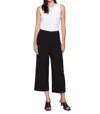 Charlie B Cropped Wide Leg Pant In Black In Black