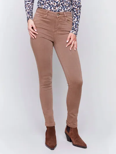 Charlie B Cuff Hem Pant In Truffle