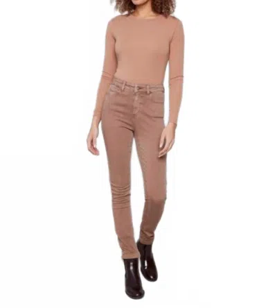 Charlie B Cuffed Hem Twill Jeans In Truffle In Multi