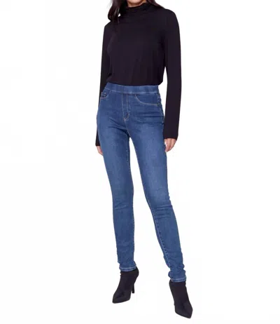 Charlie B Denim Pull-on Pants In Indigo In Multi
