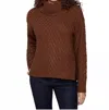 Charlie B Diagonal Cable Sweater In Sepia In Brown