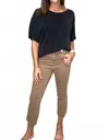 Charlie B Diego Cropped Jean In Caramel In Brown