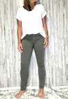 Charlie B Dior Stretch Twill Pants In Olive In Green