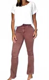 Charlie B Dream Bootcut Pant In Raspberry In Brown