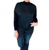 Charlie B Ellie Satin Knit Top In Black In Black