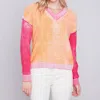 Charlie B Elora Spring Sweater In Tangerine In Orange