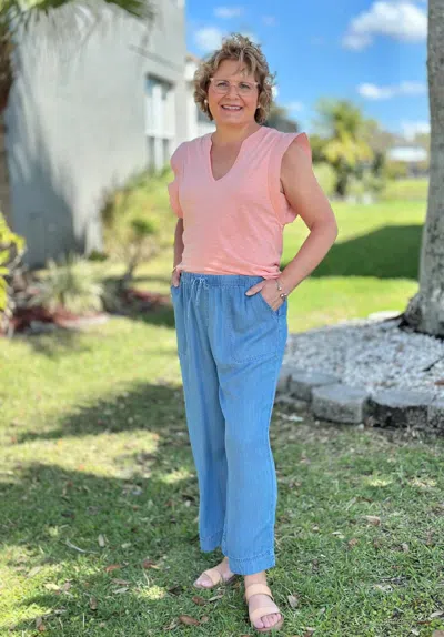 Charlie B Farmers Market Pant In Blue