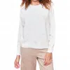 Charlie B Faux Fur Polkadot Sweater In Heather Natural In Multi
