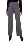 Charlie B Flare Leg Knit Pants In Charcoal In Pink