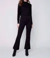 Charlie B Flare Leg Pants In Black In Black