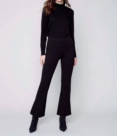 Charlie B Flare Leg Pants In Black