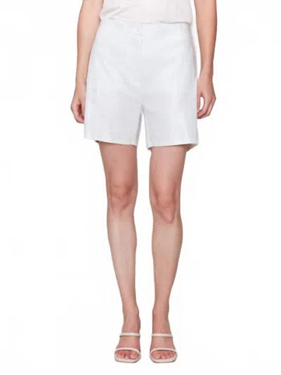 Charlie B Foil Linen Shorts In Champagne In White