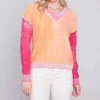 Charlie B Elora Spring Sweater In Tangerine In Orange