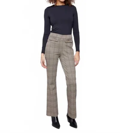 Charlie B Glen Plaid Flare Pants In Wales In Multi