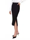Charlie B Gutsy Crepe Skirt With Front Patch Pockets In Black In Black