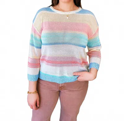 Charlie B Hannah Jersey Sweater In Pink