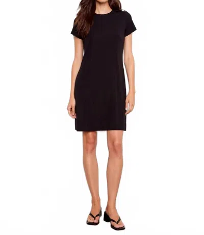 Charlie B Interlock Knit Short-sleeve Dress In Black