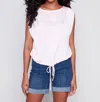 Charlie B Joy Top In Lotus In Blue