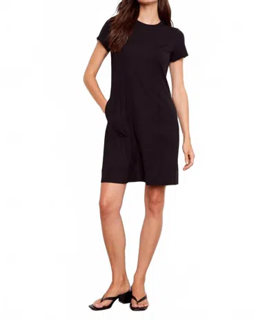 Charlie B Knee-length Short Sleeve Dress In Classic Black In Multi