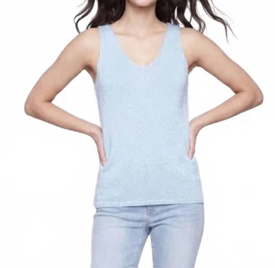 Charlie B Knit Cami Top With Lurex Thread In Blue