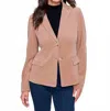 Charlie B Knit Corduroy Dressy Jacket In Truffle In Neutral