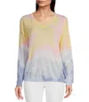 Charlie B Knit Printed Sweater In Tie Dye In Multi