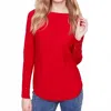 Charlie B Lace-up Detail Sweater In Cranberry