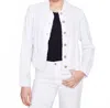 Charlie B Linen Blend Jacket In White