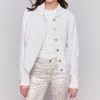 Charlie B Button Front Linen Jacket In Natural