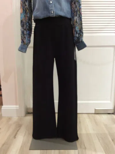 Charlie B Long Palazzo Pant In Black
