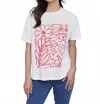 Charlie B Loose Fit Drop Shoulder Short Sleeve Tee In White In White
