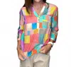 Charlie B Martinique Mosaic Top In Multi In Multi
