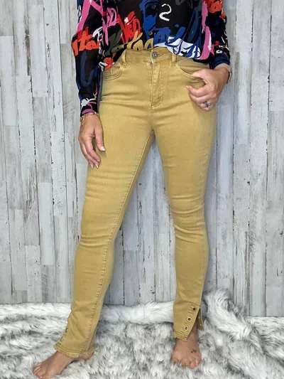 Charlie B Mckenzie Slim-leg Jeans In Yellow