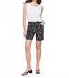 Charlie B Printed Pull-on Stretch Shorts In Corolla In Black
