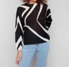 Charlie B Mohair Style Sweater In Black In Multi
