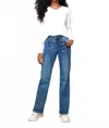 Charlie B Multicolor Stitching Jean In Medium Blue In White