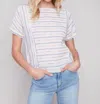 Charlie B On The Boardwalk Top In Natural In White