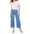 Charlie B Patch Pocket Flare Jeans In Medium Blue In Blue