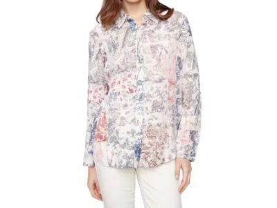 Charlie B Printed Button Up Shirt In Frame In Multi