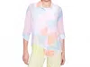 Charlie B Printed Chiffon Blouse In Graffiti In Multi