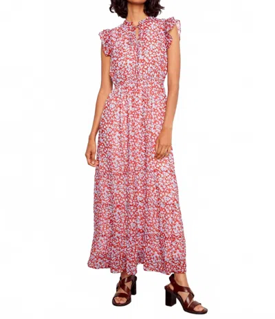 Charlie B Printed Chiffon Sleeveless Maxi Dress In Multi