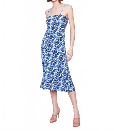 Charlie B Printed Convertible Dress In Blue In Multi
