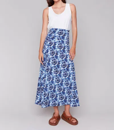 Charlie B Printed Convertible Skirt & Dress With Removable Straps In Blue
