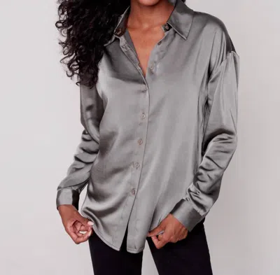 Charlie B Printed Gutsy Shirt In Spruce