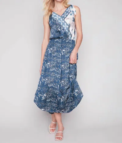 Charlie B Printed Satin Dress In Paisley